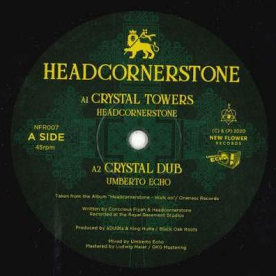 12-Zoll-Schallplatte HEADCORNERSTONE - Crystal Towers; Crystal Dub / Warum;  NFR007 New Flower 2020 Europa Reggae, Ska & Dub