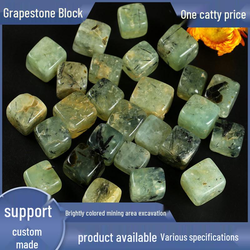 

Prehnite Block Ornament: Green Sugar Cube for Children s Treasure Hunt, Aromatherapy, Science, and Fish Tank Landscaping