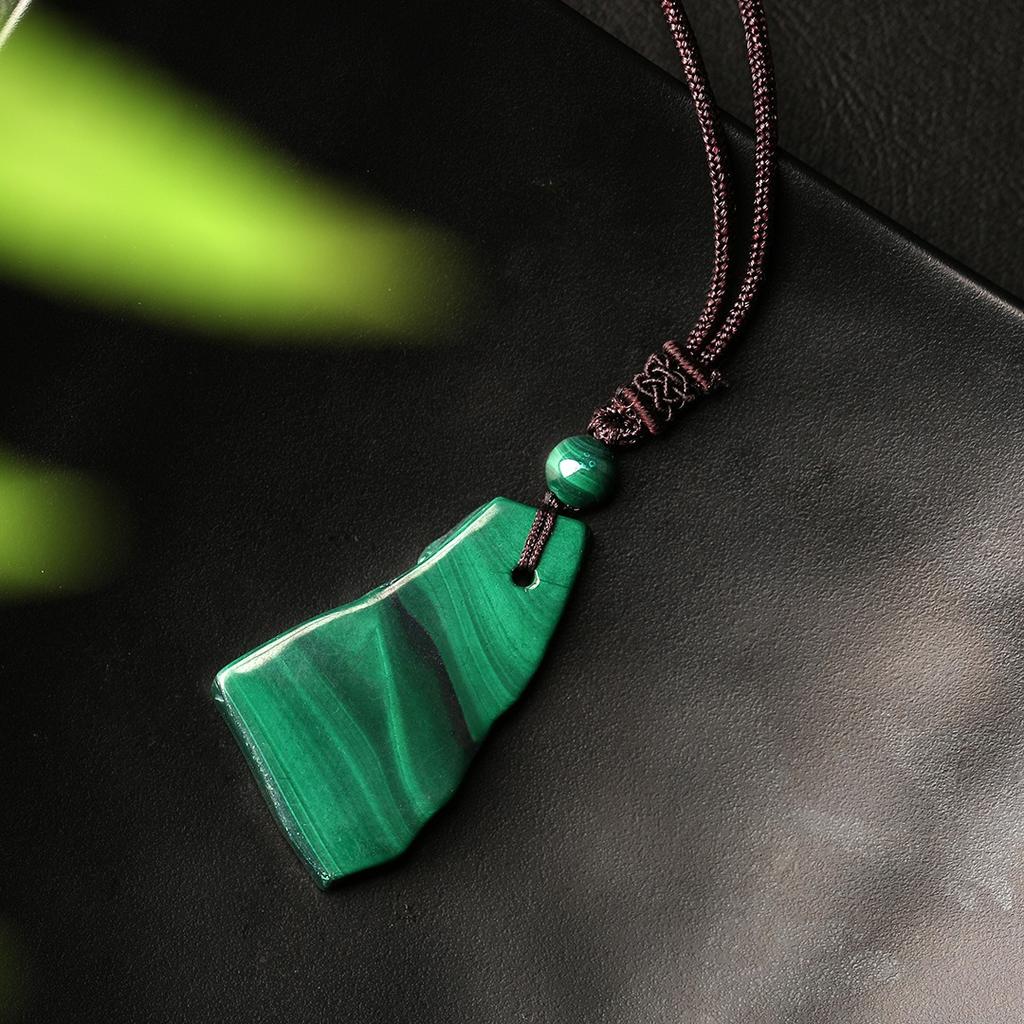 Natural peacock stone, button, no event pendant, cloud necklace, pendant, DIY accessories, accessories, vintage sweater chain