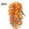 Wedding Artificial Flowers for Outdoor Fake Hanging Morning Glory with Eucalyptus Leaves UV Flower Bouquet Resistant Faux Plants Petunias
