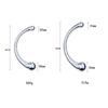 Double Ended Stainless Steel G Spot Massage Stick Pure Metal Penis G-Spot Stimulator Anal Plug Dildo Sex Toys for Women Men