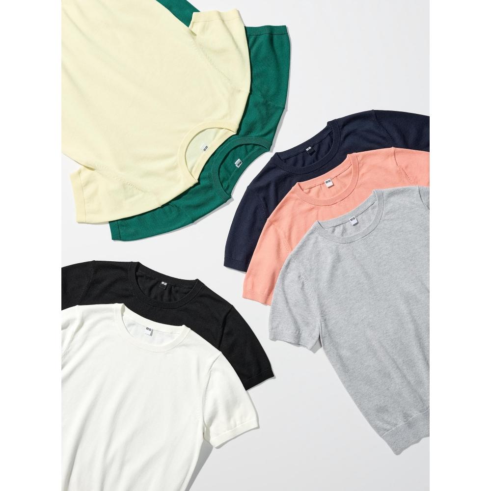 Uniqlo Japan Uv Cut Crew Neck Sweater Short Sleeve