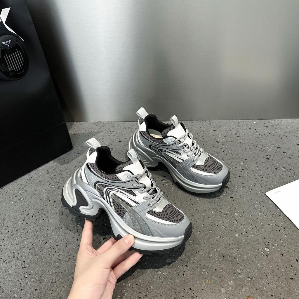Dad shoes women's new I sports style casual shoes platform mesh breathable running shoes