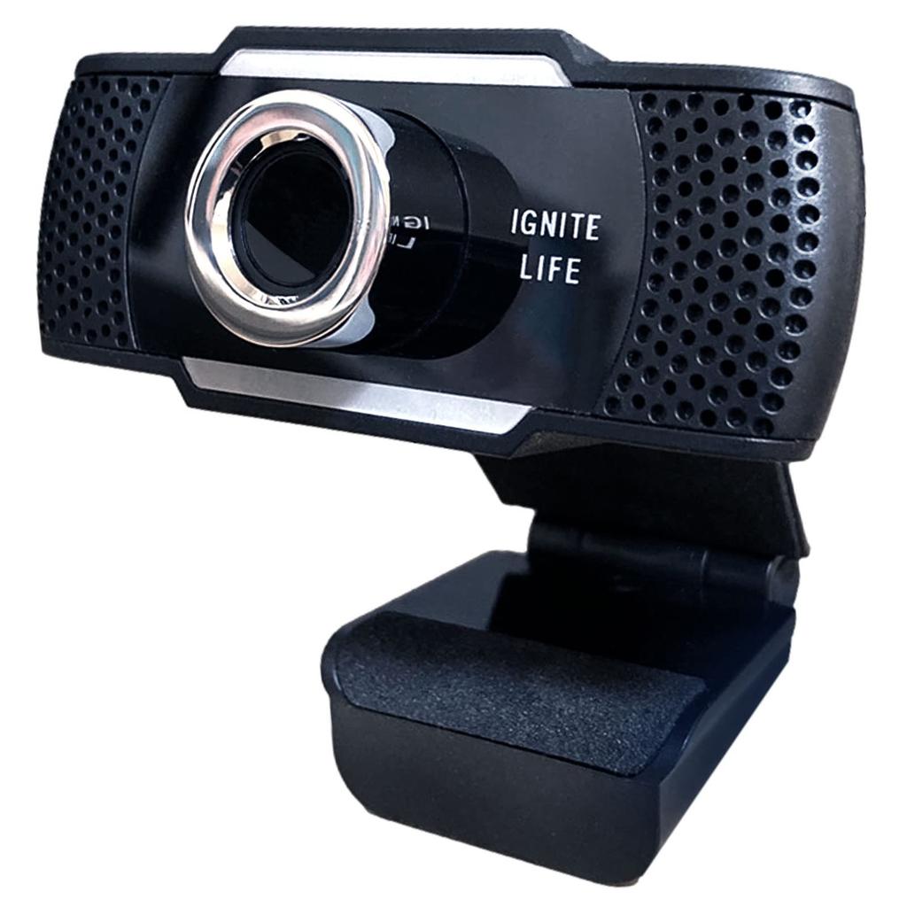 IGNITE LIFE Webcam, PC Camera, Expertly Designed, with Microphone, Wide Angle, External USB Camera, Stand, Zoom Teams