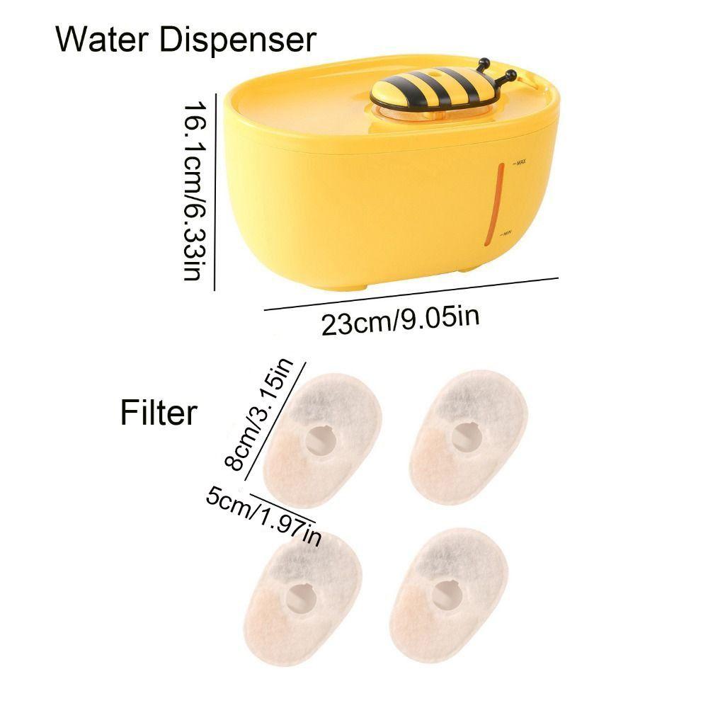 Ultra-Quiet Pet Water Fountain 2L Cat Automatic Waterfall Cat Bee Water Dispenser  For Puppy Cats