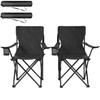 Comfortable Camping Chair, Beach Chair with a Cup Holder, Foldable Fishing Chair (2PCS Outdoor Chairs)