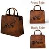 Handbag Shaped Welcome Sign Rustic Metal Hanging Planter Wedding Signage Wedding Party
