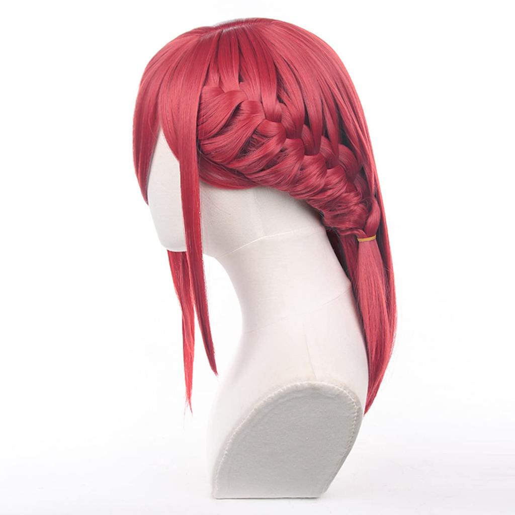 LVMEY Character Costume Perfect for Comiket Cultural and School Festivals Wig, Anime, Red, Long, Disguise, Heat-Resistant, Accessory, Events,