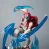 Demon Slayer Kimetsu No Yaiba Akaza Upper Moon Three Anime Action Figure 26cm Battle Pose Statue for Desktop Decoration Gift