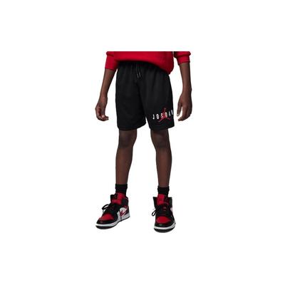 Kids Essentials Letter Logo Print Drawstring Shorts Kids Bottoms Black FJ5091-010