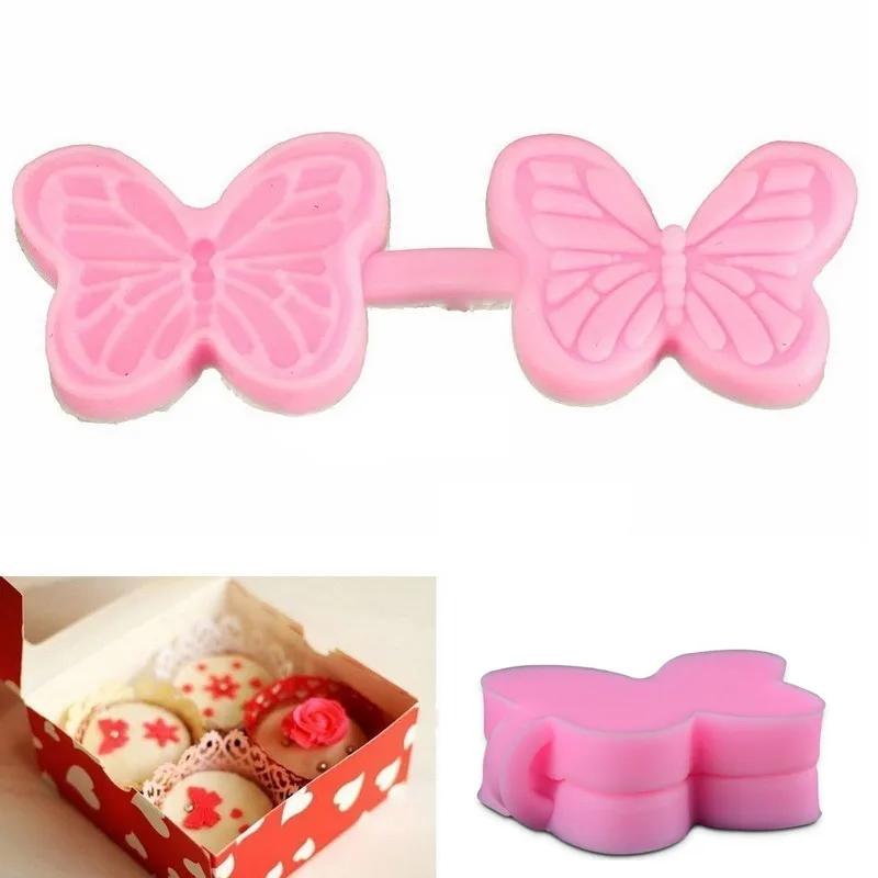 3D Blumenform Kirschblütenförmige Schmetterlingskuchenform Silikon Ausstecher Fondantkuchen Schokoladenformen