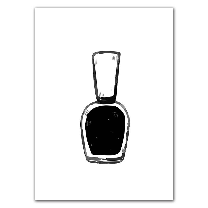 

Макияж для ногтей, салон красоты, живопись, холст, картина, принты кистью, модная современная девушка, художественный настенный постер, домашний декор HD2750 50x70cm no frame