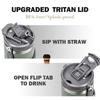Tyeso 1200ML Vacuum Flasks Stainless Steel Coffee Cup Cold Hot Double-layer Insulated Big Capacity Cold Water Cup with Coffee Sticker