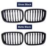Car Front Kidney Grill For BMW3 4 X3 X4 G01 G02 G08 2018- Single Line 1Slat Gloss Matte Black Bumper Racing Grills