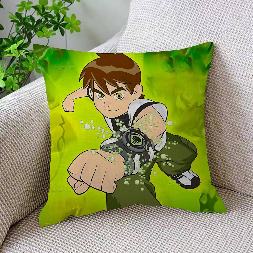 American Science Animation B-Ben 10 Cushion Cover Inches Farmhouse Decor Home Throw Pillow Covers For Couch Decorations