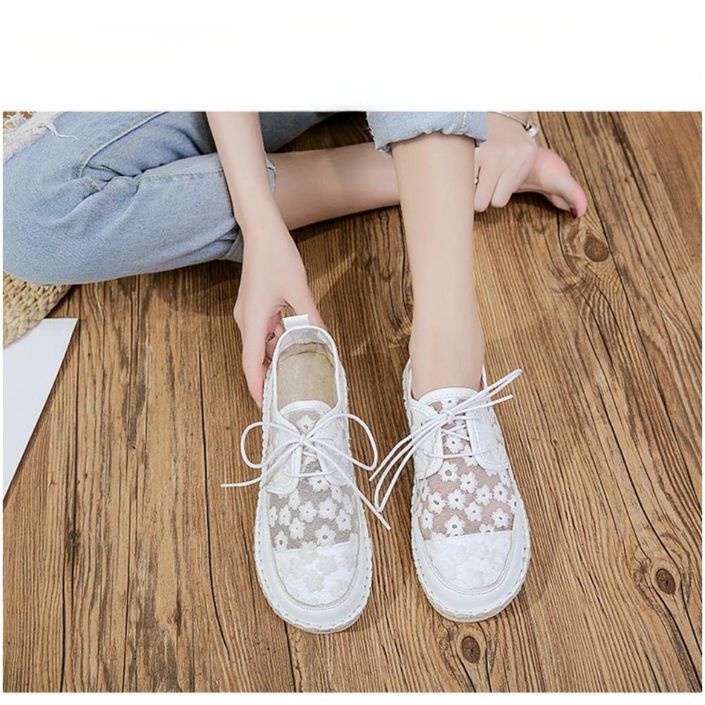 Летние сетчатые женские одиночные туфли с выемками Новые туфли Le Fu 40 абрикосовый — фото 5