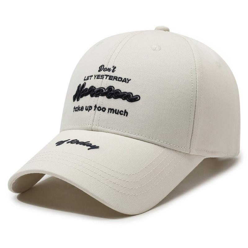 Outdoor Unisex Spring Summer Sun Hat Letter Embroidery Sunscreen Baseball Cap