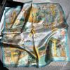 100% Pure Mulberry Silk Scarf Women 53x53cm Square Lightweight Elegant Neck Wrap Fashion Accessory