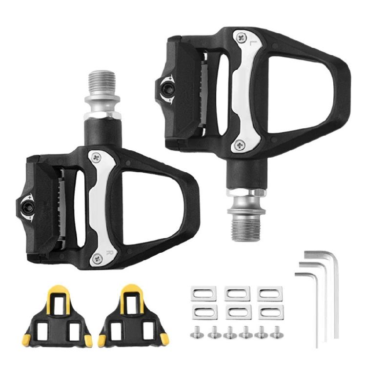 Waterproofs Sealed Bearing Bicycles Pedals AntiSlip Wide Platform Pedals Light Weight Bicycles Clipless Pedals with Cleats