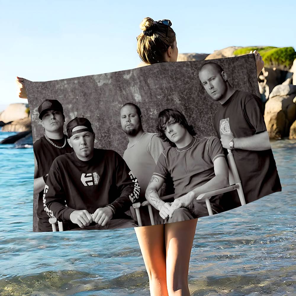 Classic Band L-Limp B-Bizkit Anime Beach Swimming Towel Soft Absorbent Washcloth Children's Gifts for Kids Travel Camping Gym