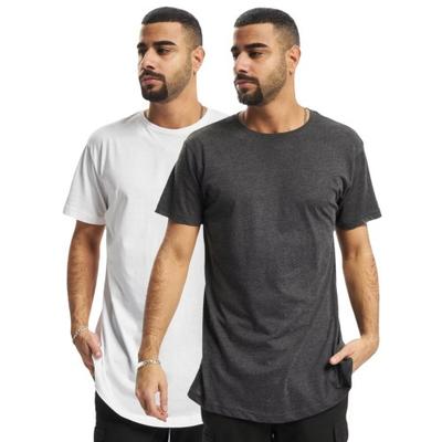 Urban Classics Mens Shaped Long T-Shirt (Pack of 2)