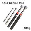 WD Retractable Magnetic Pick-Up Tool with Light and Inspection Mirror