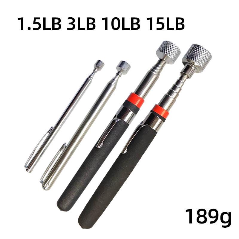WD Retractable Magnetic Pick-Up Tool with Light and Inspection Mirror