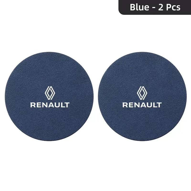 

Hub Caps Car Coaster Water Cup Slot Non-Slip Mat Suede Pad Accessories For Renault Megane 2 3 4 RS Grand Scenic Clio 4 Captur Du