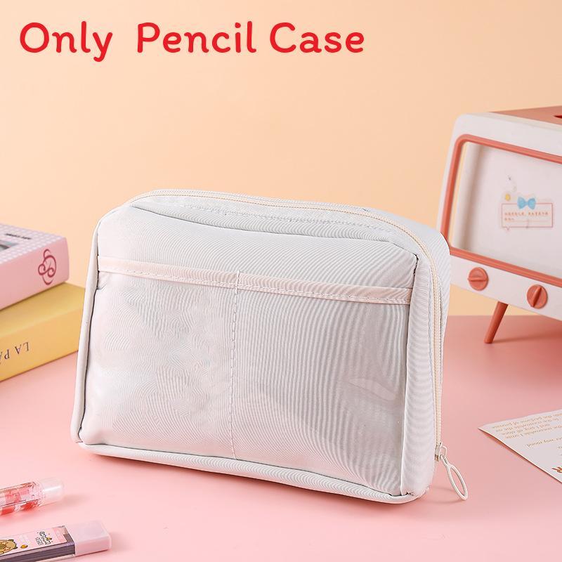 Trousse pentru pixuri din pânză cu model panda, capacitate mare, pentru elevi, băieți, fete, rechizite școlare