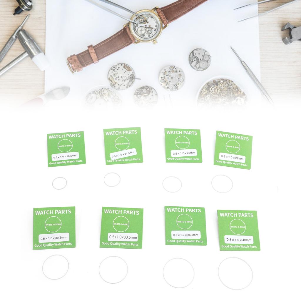 49 Piezas Reloj Impermeable O Junta Reparación Kit de Reemplazo Juego de Arandelas para Reloj para Mantenimiento