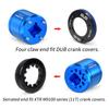 Middle Shaft Crank Screw Disassembly Tool Portable DUB Toothed Disc Crank Cover Disassembly Tool Bicycle Repair Tool