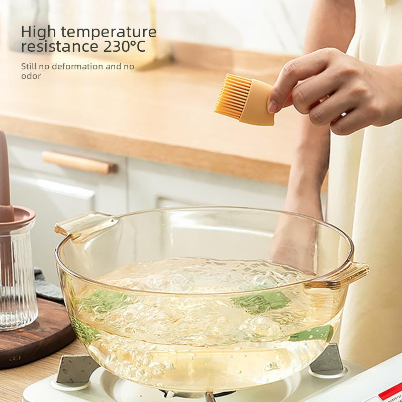 בקבוק שמן סיליקון למטבח אפייה ברביקיו גריל מברשת שמן דיספנסר עם בקבוק מברשת שמן מברשת ברביקיו עמידה בחום כלי ברביקיו חיצוני