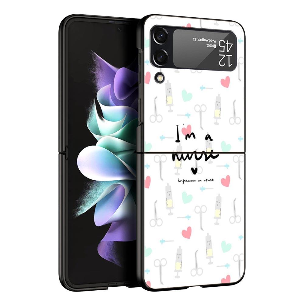 

Hard PC Phone Case For Samsung Galaxy Z Flip 7 6 5 4 Black Cover For Galaxy Z Flip 3 Foldable Shockproof Greys Anatomy Funda Bag Z Flip 6