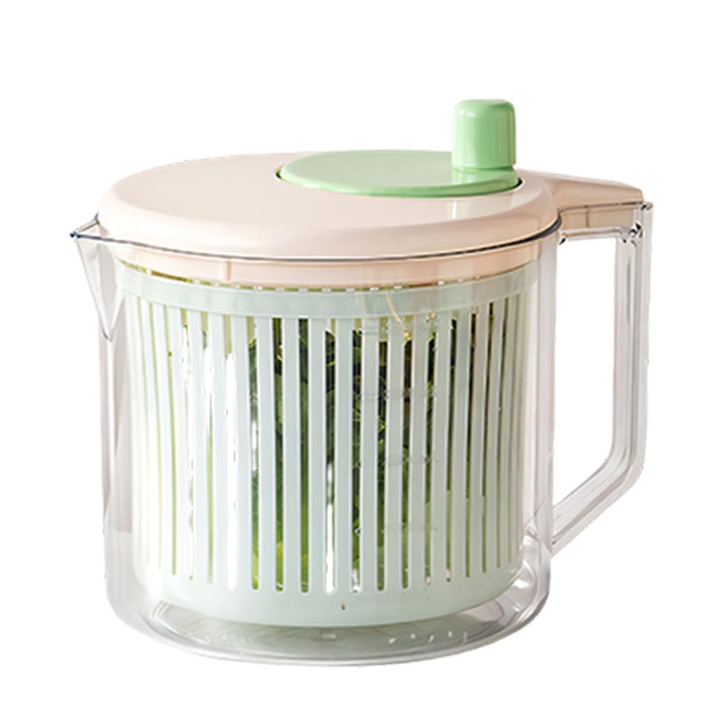 Practical Dishwasher Safe Food Drainer Basket Vegetable Dehydrator with Handle Plastic Fruit Spinner