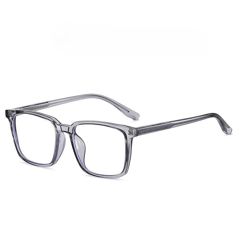 New Square Flat Mirror Leisure Simple Fashion Anti-blue Glasses TR Full-frame Glasses Frame