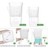 15 pots d'arrosage automatique pour plantes Mini pots à semis Pot de fleur en plastique translucide Pot de propagation de plantes avec réservoir