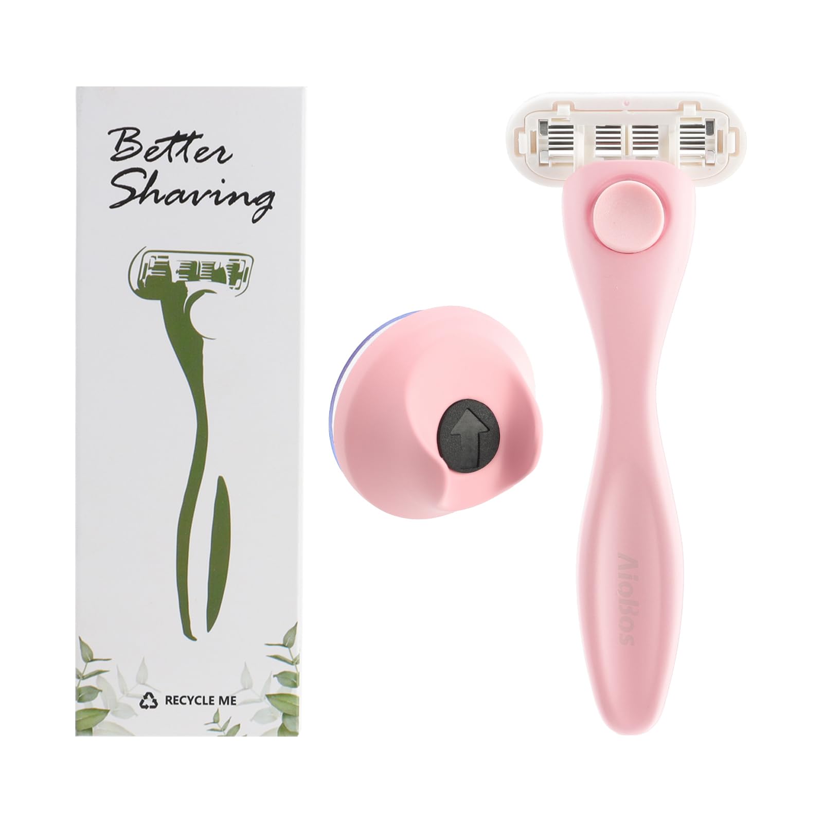 

AioBos Бритва для для Чувствительной для Деликатной Корпус из Цинкового Сплава Овальная Сменная Держатель для Бритвы в Комплекте Женщины, Кожа, Области, Тело, Бритва, Лезвия, (розовый) розовый