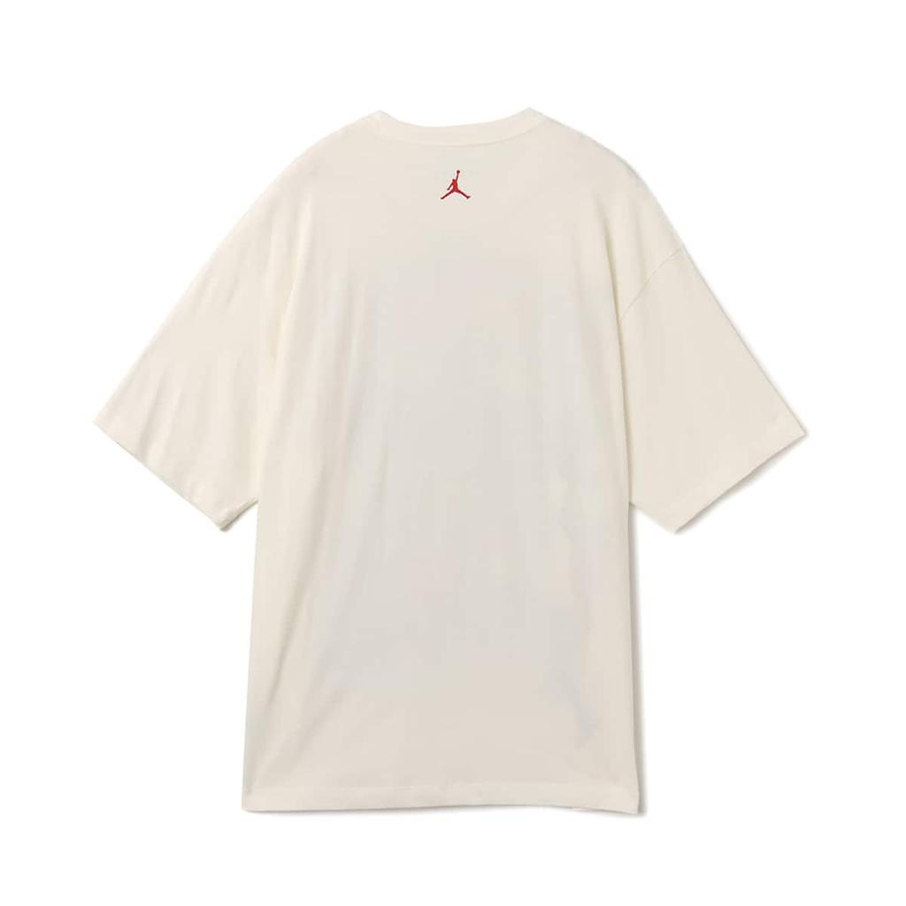 Air Jordan Flight Essentials Oversized T-Shirt Sail/Varsity Red Men Tops White HM7131-133