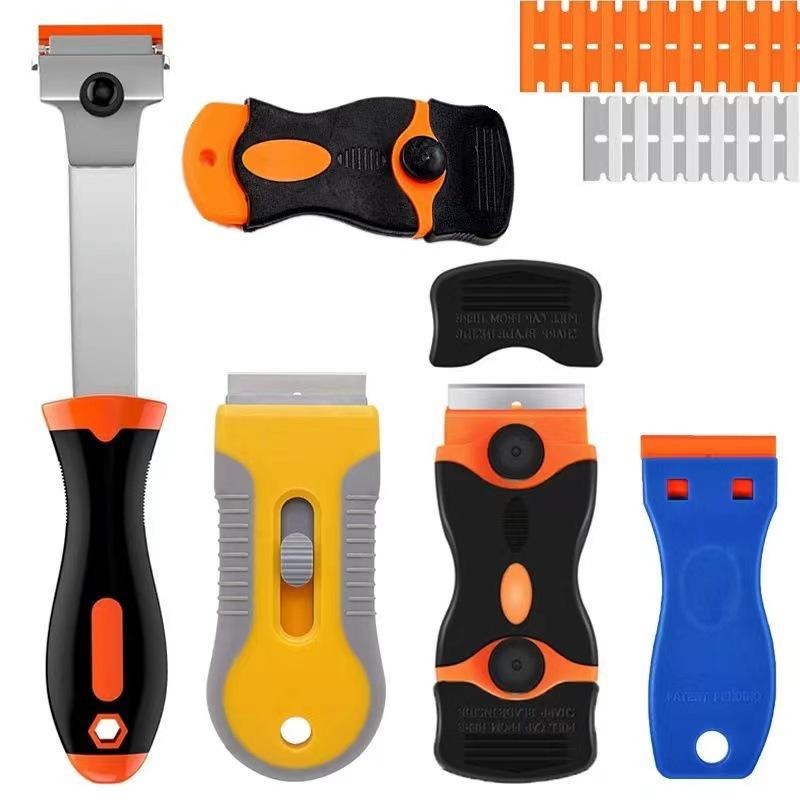 Multi-Function Double-Headed Glue Removal Scraper for Car Film and Kitchen Cleaning