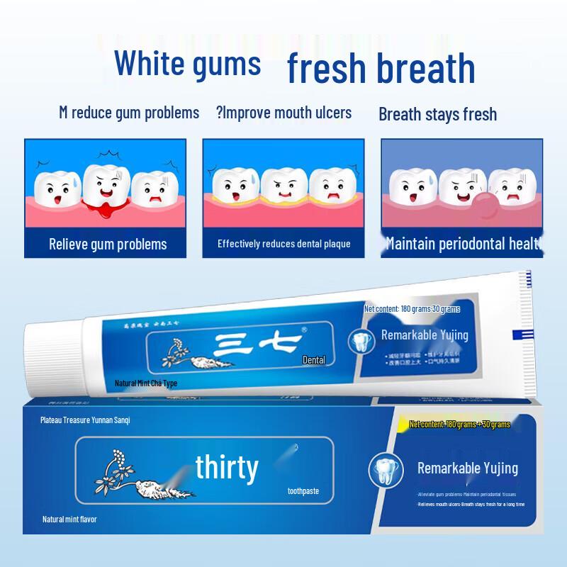 Sanqi Fresh Breath & Gum Care Toothpaste