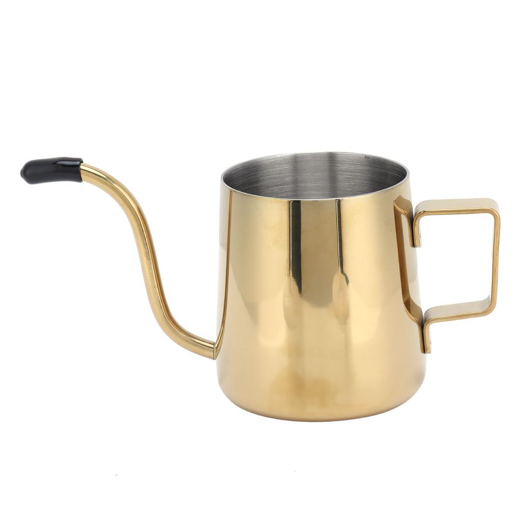 240ml 304 Stainless Steel Slender Pot   Manual Coffee Kettle for Home Restaurant