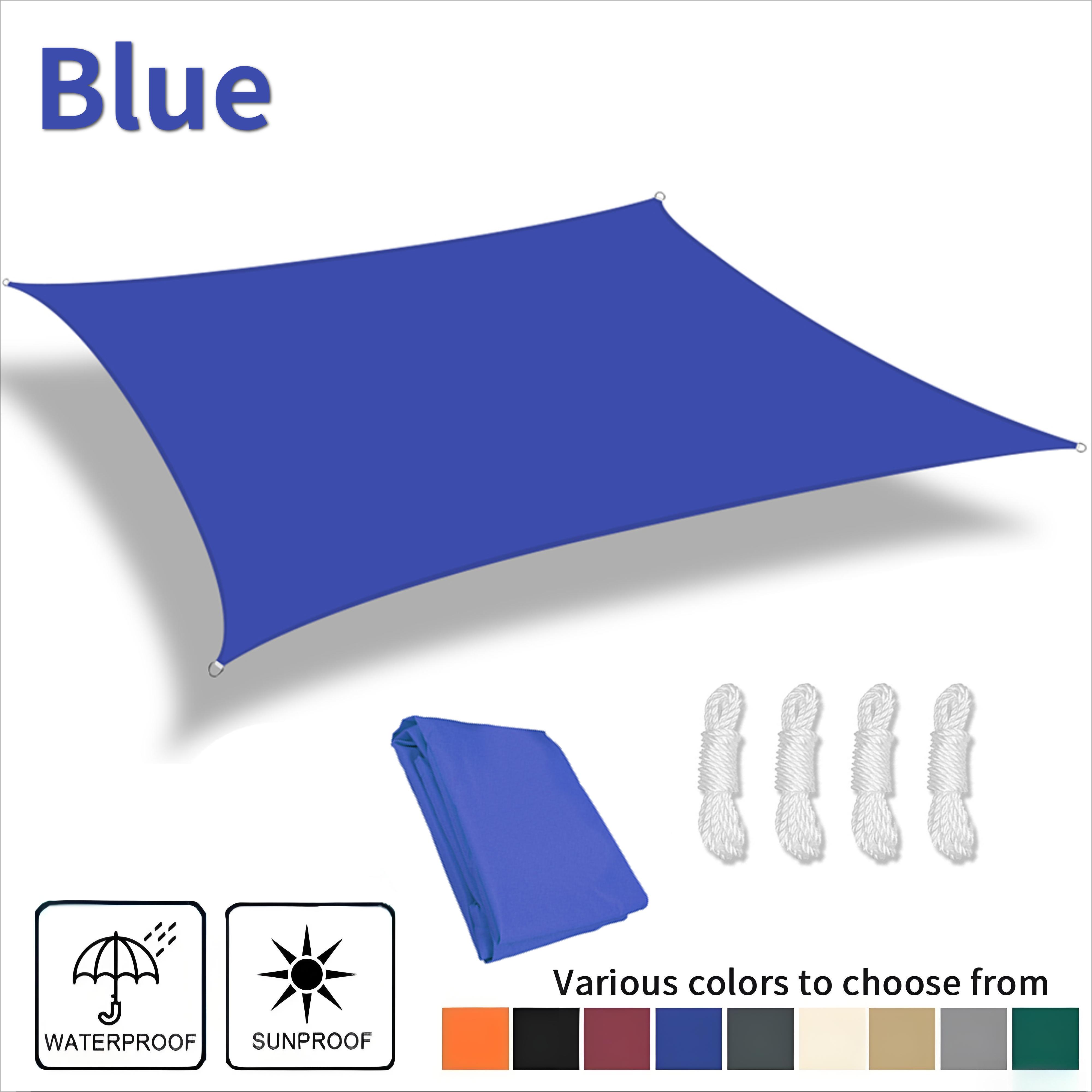 

Waterproof Sun Shade Sail Large Rectangle Sunshade Canopy UV Block Shade Cover for Patio Garden Pergola Porch Tent Awning Shelte 200X300CM