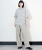 Deumakeu Side One-Pleat Stripe Real Wide Pants Beige (Spring/Summer Ver.)