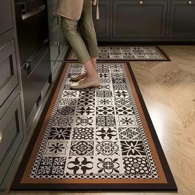Long Rug for Kitchen Carpet Waterproof Pvc Floor Mat Leather Oil-proof Non-slip Area Rugs Home Decor Foot Mats Alfombra Cocina