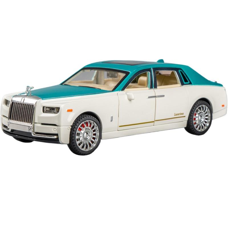 1/32 Maßstab Simulations-Rolls-Royce Phantom Modellauto Modell Ornamente Luxusauto Limousine Kinderspielzeugauto Jungen Sammlung mit Box