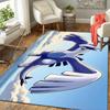 1Pc Blue White Bird Rug, Office Carpet Indoor Outdoor Doormat, Non-Slip, Comfortable, Living, Christmas Halloween,  Xmas Gift S1195
