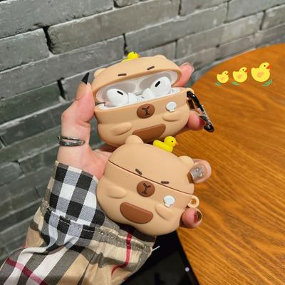 Capibara Capybara AirPods 3 Generation Earphone Cover Pro Is Suitable for Apple 1/2 Bluetooth Earphone Cover Soft Case