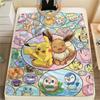 Pokémon Poster Flannel Blanket Print, Warm Soft for Sofa Bed Chair, Perfect for Travel Picnic Bedroom -HE56