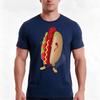 Happy Hotdog Tshirt Summer Casual Cotton Tee Oversized Streetwear Tops Vintage Graphic Print Loose Fit Short Sleeve