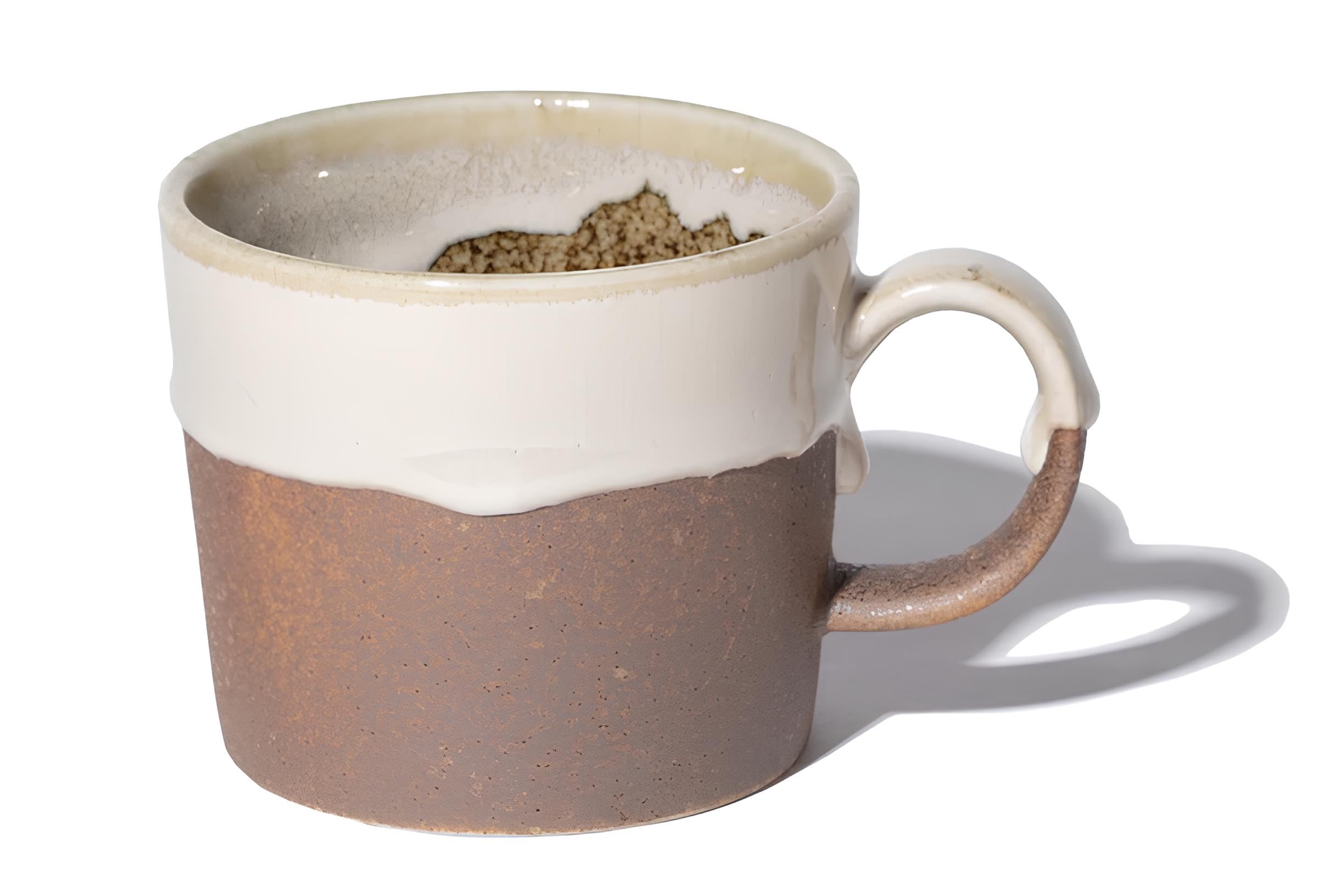 

ANGLE Кофе из керамики ручной работы Сделано в Японии Мино Яки Простой и легкий дизайн Демонстрирующий Идеально подходит для плоских и Микроволновой печи и Посудомоечной машины Популярный